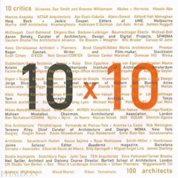Paperback 10 X 10: 10 Critics, 100 Architects Book