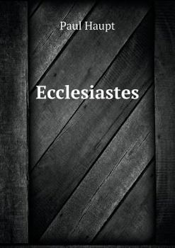 Paperback Ecclesiastes Book