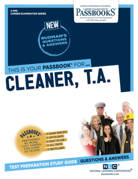 Paperback Cleaner (T.A.) (C-946), 946: Passbooks Study Guide Book