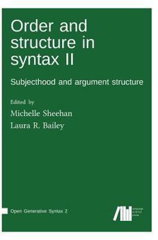 Hardcover Order and structure in syntax II Book