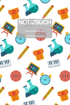Paperback Notizbuch A5 Muster ABC Grundschule Schule School: - 111 Seiten - EXTRA Kalender 2020 - Einzigartig - Kariert - Karo - Raster - Geschenk - Geschenkide [German] Book