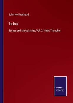 Paperback To-Day: Essays and Miscellanies; Vol. 2: Night Thoughts Book