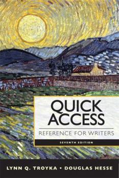 Paperback Quick Access Reference for Writers with New Mycomplab with Etext -- Access Card Package Book