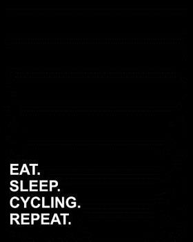 Paperback Eat Sleep Cycling Repeat: Dot Grid Notebook, Dotted Grid Paper Pad, Dotted Grid Pages, Dotted Grid Paper, 8"x10", 160 pages Book