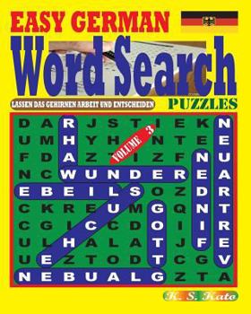 Paperback EASY GERMAN Word Search Puzzles. Vol. 3 [German] Book