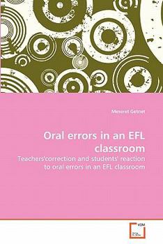 Paperback Oral errors in an EFL classroom Book