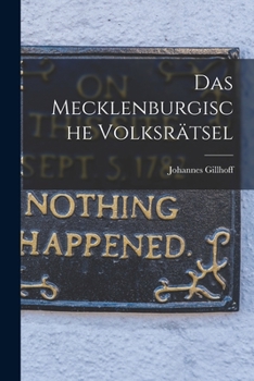 Paperback Das Mecklenburgische Volksrätsel Book