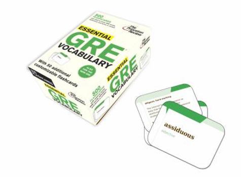 Cards Essential GRE Vocabulary (flashcards): 500 Flashcards with Need-to-Know GRE Words, Definitions, and Terms in Context (Graduate School Test Preparation) Book