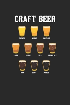 Craft Beer Notebook - Craft Beer Lover Journal Planner: Ipa Beer Microbrewing Organizer For Men Women Daily Calendar Quarterly