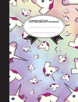Composition Notebook, 8.5 x 11, 110 pages: Colorful Unicorns: (Notebooks)