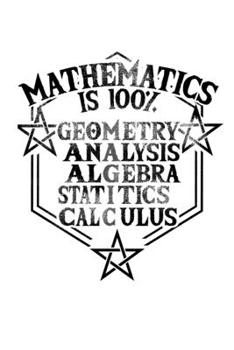 Notebook: Math Magic Teacher School Statistic Joke Gift 120 Pages, 6X9 Inches, Blank