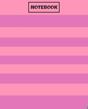 Paperback Wide Ruled Composition Notebook: Horizontal Stripe "PINK PASSION V2" for School and College for Writing and Notes Book