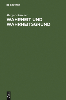 Hardcover Wahrheit Und Wahrheitsgrund [German] Book