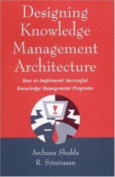 Hardcover Designing Knowledge Management Architecture: How to Implement Successful Knowledge Management Programs Book