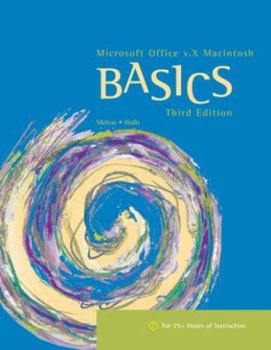 Spiral-bound Microsoft Office V.X Macintosh Basics Book