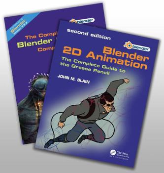 Paperback 'The Complete Guide to Blender Graphics' and 'Blender 2D Animation': Two Volume Set Book