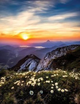 Paperback Mountain Landscape Notebook: 8.5 X 11 202 College Ruled Pages Book