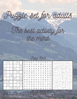 Paperback Puzzle set for adults: The best activity for the mind Part 3 Book