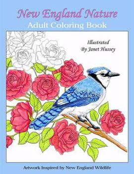 Paperback New England Nature: Adult Coloring Book