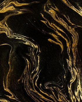 Paperback Black and Gold Marble Composition Notebook - Large Ruled Notebook - 8x10 Lined Notebook (Softcover Journal / Notebook / Diary) Book