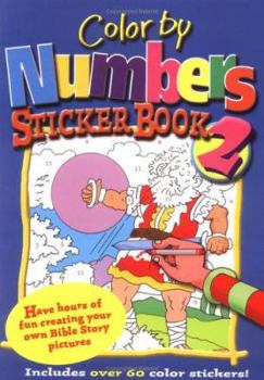 Paperback Color by Numbers Sticker-Book Book