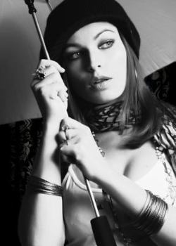 Hardcover Felt Journal - Black & White Umbrella Book