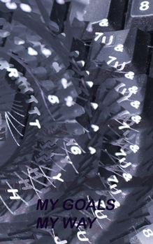 My Goals My Way: Undated goal tracker with flexible calendar journal Abstract series Purple Confusion (Goal Trackers)