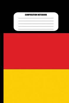 Paperback Composition Notebook: German Flag (100 Pages, College Ruled) Book