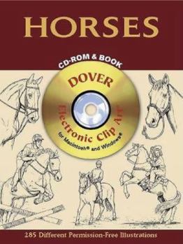 Paperback Horses CD-ROM and Book [With CDROM] Book