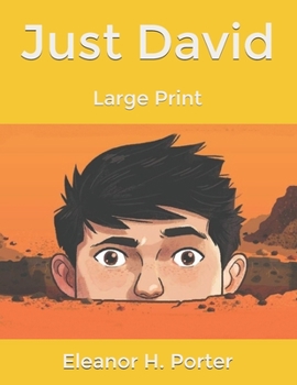 Paperback Just David: Large Print Book