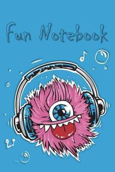 Paperback Fun Notebook: Boys Books - Mini Composition Notebook - Ages 6 -12 - Monster Notebook Book