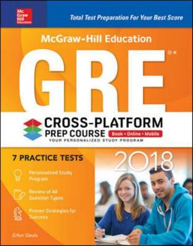 Paperback McGraw-Hill Education GRE 2018 Cross-Platform Prep Course Book