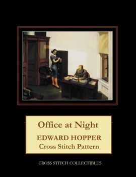 Paperback Office at Night: Edward Hopper Cross Stitch Pattern [Large Print] Book