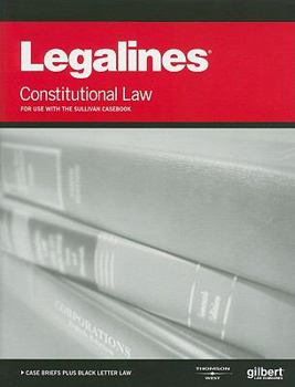Paperback Constitutional Law: For Use with the Sullivan Casebook Book