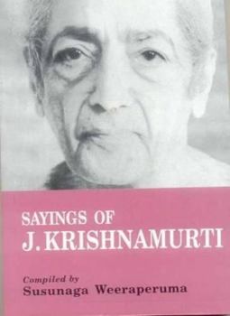 Paperback Sayings of J. Krishnamurti Book