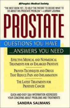 Mass Market Paperback Prostate: Questions You Have...Answers You Need Book