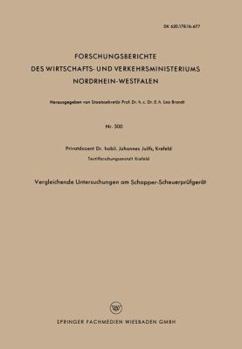 Paperback Vergleichende Untersuchungen Am Schopper-Scheuerprüfgerät [German] Book