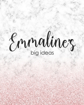Emmaline's Big Ideas: Personalized Notebook - 8x10 Lined Women's Journal