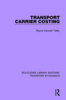 Hardcover Transport Carrier Costing Book