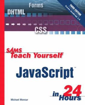 Paperback Sams Teach Yourself Javascript in 24 Hours Book