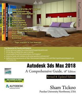 Paperback Autodesk 3ds Max 2018: A Comprehensive Guide Book