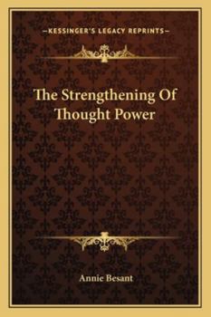 The Strengthening Of Thought Power
