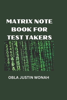 Paperback Matrix Note Book for Test Taker Book