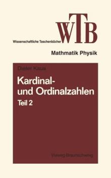 Paperback Kardinal- Und Ordinalzahlen: Teil 2 Einführung in Die Allgemeine Mengenlehre III/2 [German] Book