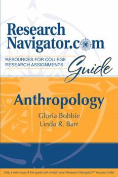 Paperback ResearchNavigator.Com Guide: Anthropology Book