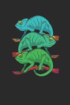 Funny Chameleons: Chameleons Notebook, Dotted Bullet (6" x 9" - 120 pages) ~ Animal Themed Notebook for Daily Journal, Diary, Gift