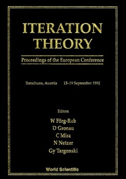 Hardcover Iteration Theory - Proceedings of the European Conference Book