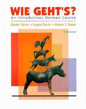 Hardcover Wie Geht's?: An Introductory German Course Book