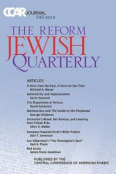 Paperback Reform Jewish Quarterly, Fall 2010 Book