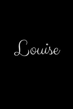 Louise: notebook with the name on the cover, elegant, discreet, official notebook for notes